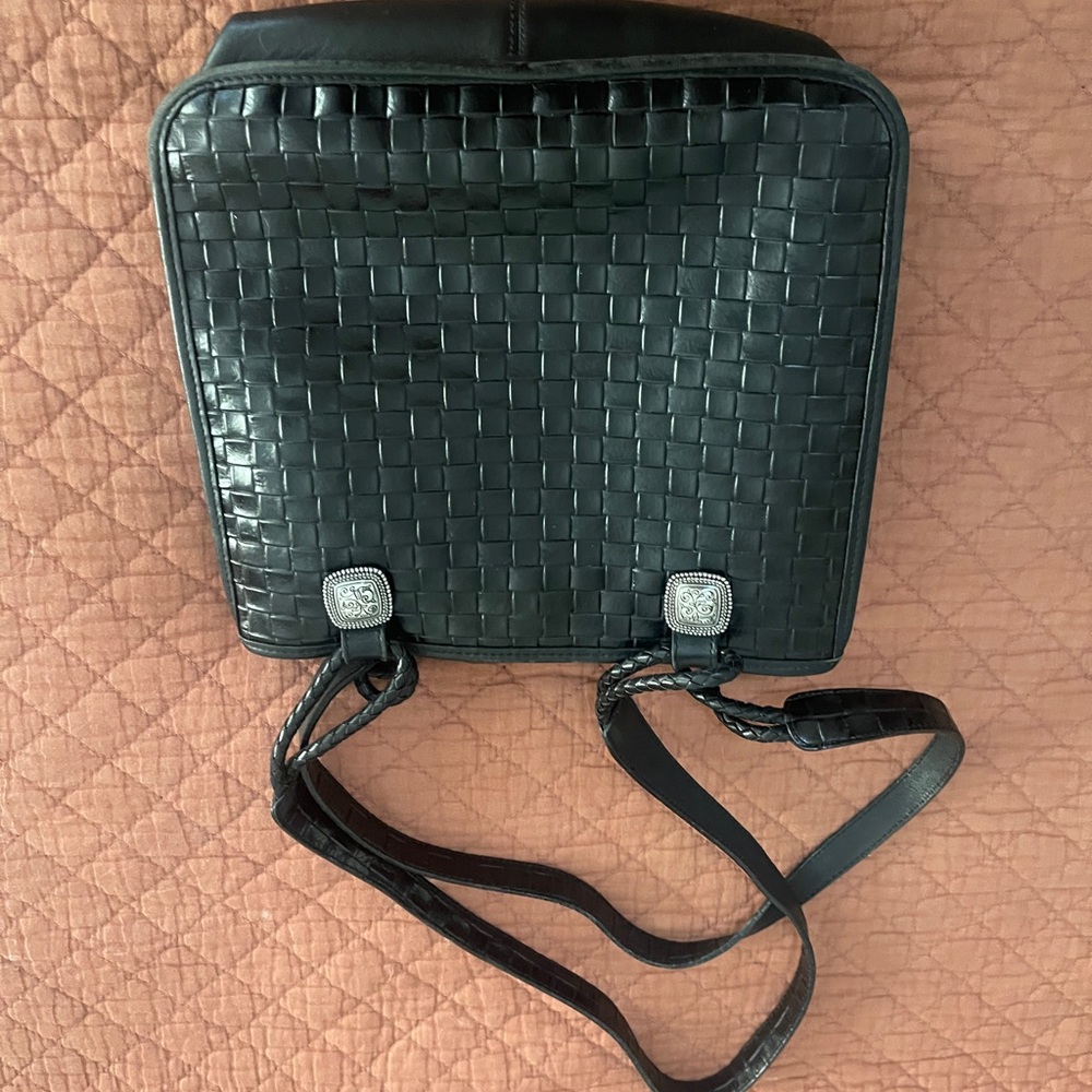 Brighton Black Woven Shoulder Bag